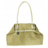 Torebka damska zamszowa shopper 2w1 elegancka lekka torba OS116 Zielona
