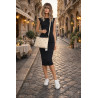 Torebka damska shopper listonoszka zamszowa z ćwiekami na ramię 1844 Beżowa
