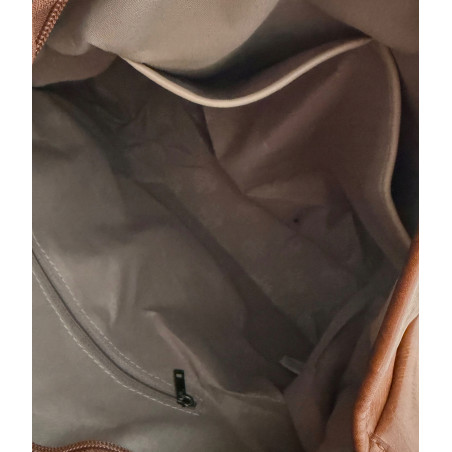 Torebka damska shopper worek listonoszka pojemna torba na ramię 3217 Żółta