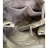 Torebka damska shopper duża zamszowa na ramię elegancka torba R967 Beżowa