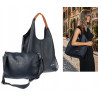 Torebka damska shopper worek listonoszka 2w1 lekka torba WSY26812 Granatowa