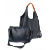 Torebka damska shopper worek listonoszka 2w1 lekka torba WSY26812 Granatowa