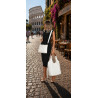 Torebka damska shopper worek listonoszka 2w1 lekka torba WSY26812 Biała