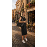 Torebka damska shopper worek listonoszka 2w1 lekka torba WSY26812 Czarna