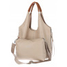Torebka damska shopper worek listonoszka 2w1 lekka torba WSY26812 Beżowa