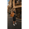 Torebka damska shopper worek listonoszka 2w1 lekka torba WSY26812 Żółta