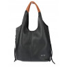 Torebka damska shopper worek listonoszka 2w1 lekka torba WSY26812 Czarna