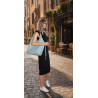 Torebka damska shopper worek listonoszka 2w1 lekka torba WSY26812 Niebieska
