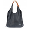 Torebka damska shopper worek listonoszka 2w1 lekka torba WSY26812 Granatowa