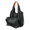 Torebka damska shopper worek listonoszka 2w1 lekka torba WSY26812 Czarna
