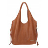 Torebka damska shopper worek listonoszka 2w1 lekka torba WSY26812 Brązowa