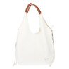 Torebka damska shopper worek listonoszka 2w1 lekka torba WSY26812 Biała