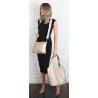 Torebka damska shopper worek listonoszka 2w1 lekka torba WSY26812 Złota