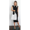 Torebka damska shopper worek listonoszka 2w1 lekka torba WSY26812 Srebrna