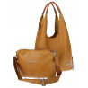 Torebka damska shopper worek listonoszka 2w1 lekka torba WSY26812 Żółta