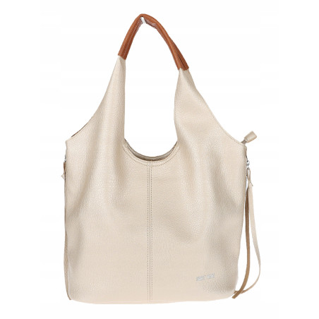 Torebka damska shopper worek listonoszka 2w1 lekka torba WSY26812 Złota