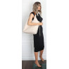 Torebka damska shopper worek listonoszka 2w1 lekka torba WSY26812 Beżowa