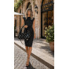 Torebka damska worek listonoszka shopper z ćwiekami modna C90560 Czarna
