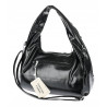 Torebka damska worek listonoszka shopper z ćwiekami modna C90560 Czarna