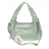 Torebka damska worek listonoszka shopper z ćwiekami modna C90560 Zielona