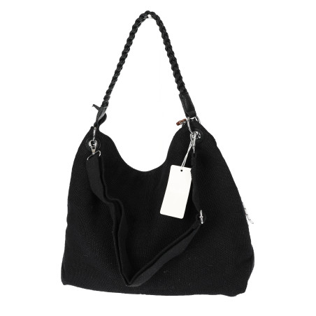 Torebka Damska Worek Shopper Torba na Ramię modna duża pajemna MA352 Czarna