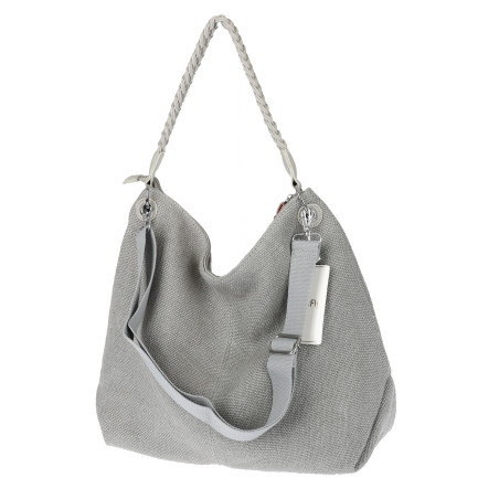 Torebka Damska Worek Shopper Torba na Ramię modna duża pajemna MA352 Szara