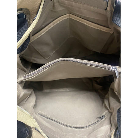 Torebka Damska Worek Ażurowa Listonoszka shopper torba na Ramię YD041 Szara