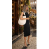 Torebka damska shopper 2w1 worek elegancka modna listonoszka HZN502 Beżowa