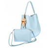 Torebka damska shopper 2w1 worek elegancka listonoszka HZN502 Niebieska