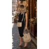 Torebka damska shopper 2w1 worek elegancka modna listonoszka HZN502 Beżowa