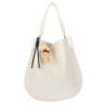 Torebka damska shopper 2w1 worek elegancka modna listonoszka HZN502 Beżowa