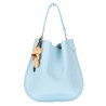 Torebka damska shopper 2w1 worek elegancka listonoszka HZN502 Niebieska