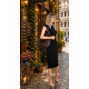 Torebka damska shopper 2w1 worek elegancka listonoszka HZN502 Czekoladowa