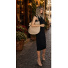 Torebka damska shopper 2w1 worek elegancka modna listonoszka HZN502 Beżowa