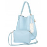 Torebka damska shopper 2w1 worek elegancka listonoszka HZN502 Niebieska