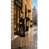 Torebka damska shopper 2w1 worek elegancka listonoszka HZN502 Czekoladowa