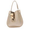 Torebka damska shopper 2w1 worek elegancka modna listonoszka HZN502 Beżowa