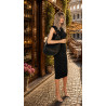 Torebka damska shopper 2w1 worek elegancka modna listonoszka HZN502 Czarna