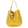 Torebka damska shopper 2w1 worek elegancka modna listonoszka HZN502 Żółta
