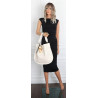 Torebka damska shopper 2w1 worek elegancka modna listonoszka HZN502 Beżowa