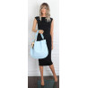 Torebka damska shopper 2w1 worek elegancka listonoszka HZN502 Niebieska