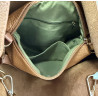 Torebka damska shopper 2w1 worek elegancka modna listonoszka HZN502 Brązowa