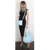 Torebka damska shopper 2w1 worek elegancka listonoszka HZN502 Niebieska