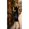 Torebka Damska Listonoszka Worek Shopper Modna na Ramię CH6817 Granatowa