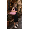 Torebka Damska Listonoszka Worek Shopper Modna torba na Ramię CH6817 Różowa