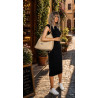 Torebka Damska Listonoszka Worek Shopper Modna torba na Ramię CH6817 Beżowa