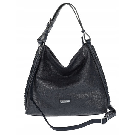 Torebka Damska Listonoszka Worek Shopper Modna na Ramię CH6817 Granatowa