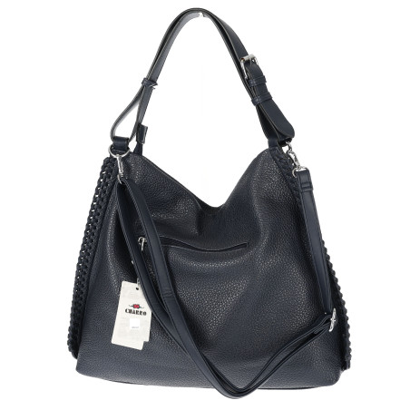 Torebka Damska Listonoszka Worek Shopper Modna na Ramię CH6817 Granatowa