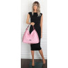 Torebka Damska Listonoszka Worek Shopper Modna torba na Ramię CH6817 Różowa
