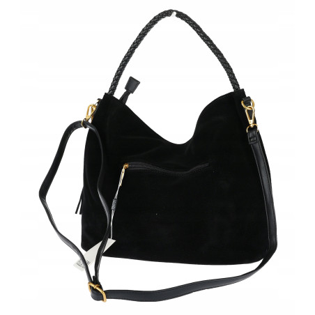 Torebka Damska Listonoszka Worek Shopper Modna Torba na Ramię CC3546 Czarna